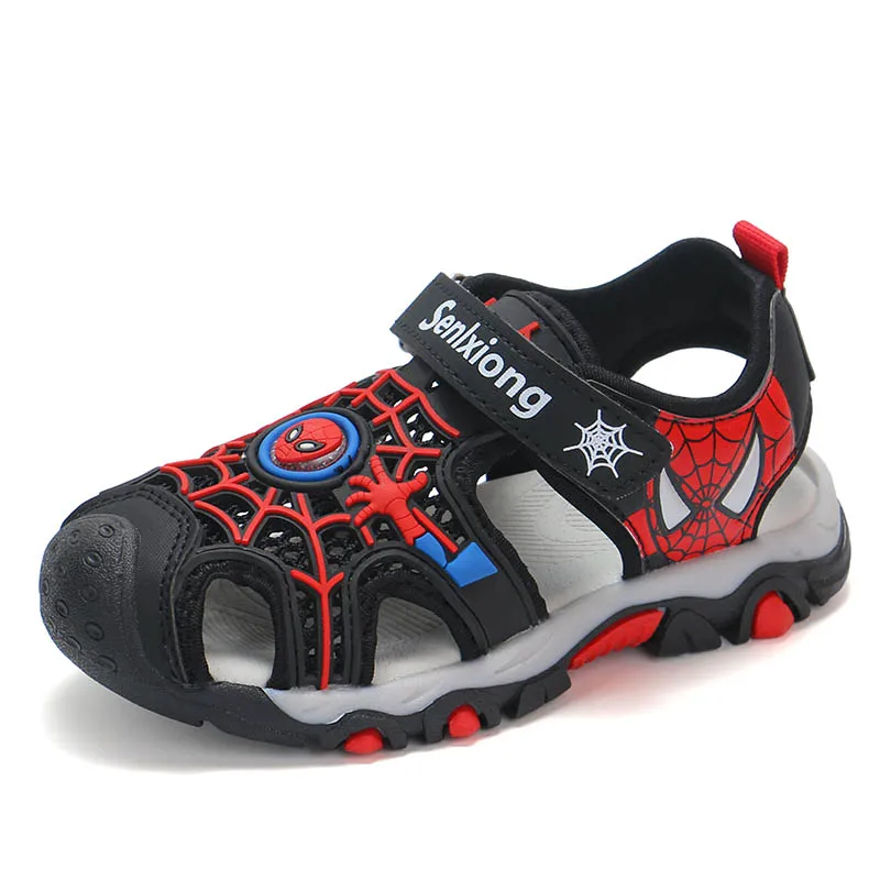 Brand New Summer Children Beach Boys Sandals Spiderman Kids Shoes Closed Toe Arch Support Sport Sandals for Boys