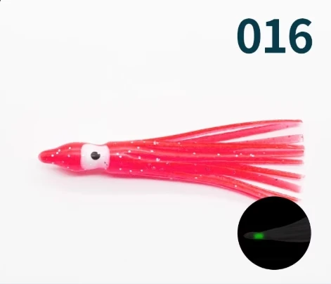 4 inches Octopus Squid Skirt Lures Bait Saltwater Soft Fishing Lures