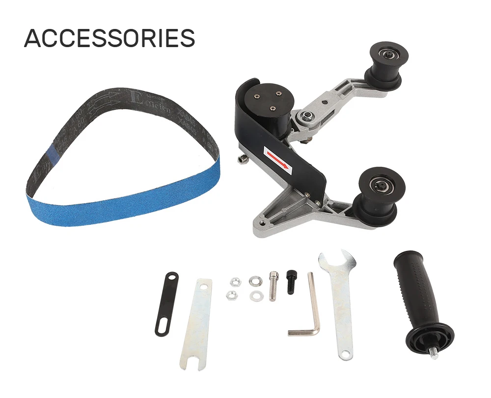 Rated Voltage 800W/7A 230-240v/120v  50Hz/60Hz 2.4-9.1m/s Tube Pipe Belt Sander Polisher