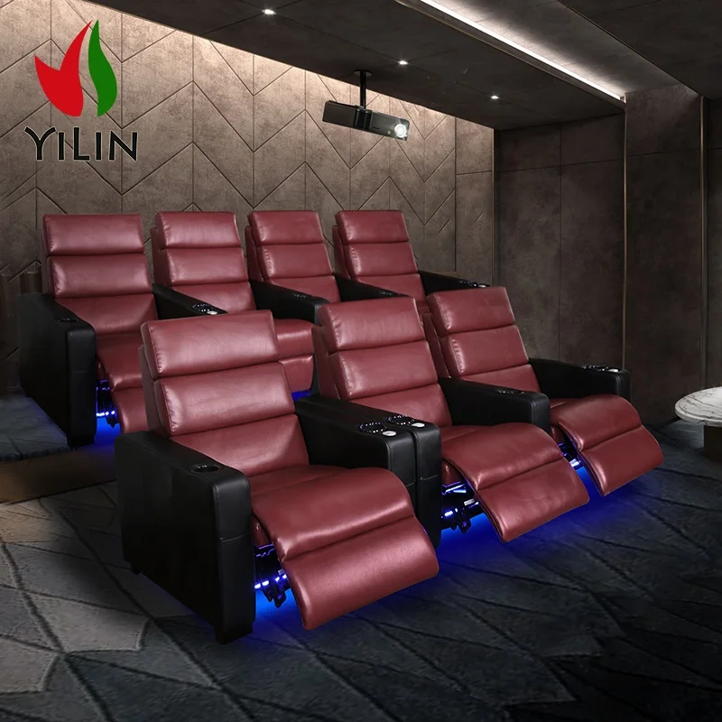 Wholesale Recliner Chair Theatre Sillon Reclinable Chair Church Cinema VIP Chee Recline