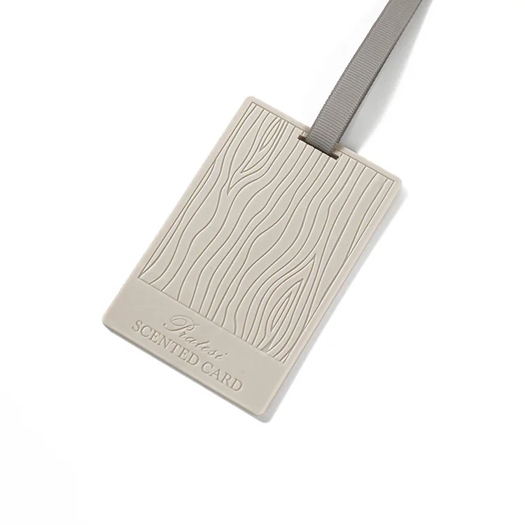 2024 Trendy Style Long Lasting Scented Leather Cards Aroma Plastic Home Car Hanging Air Freshener
