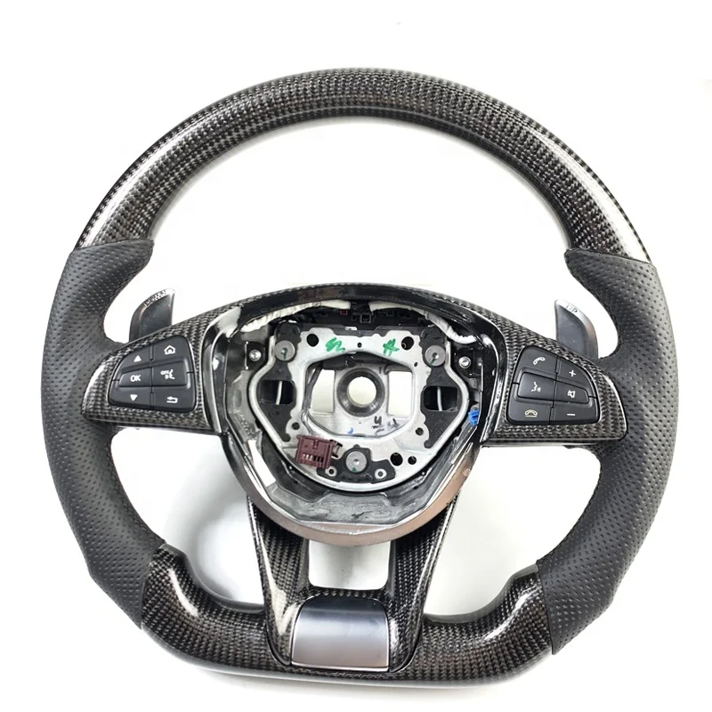 Изготовленный на заказ руль из углеродного волокна для Mercedes Benz w205 c класс старой модели новый