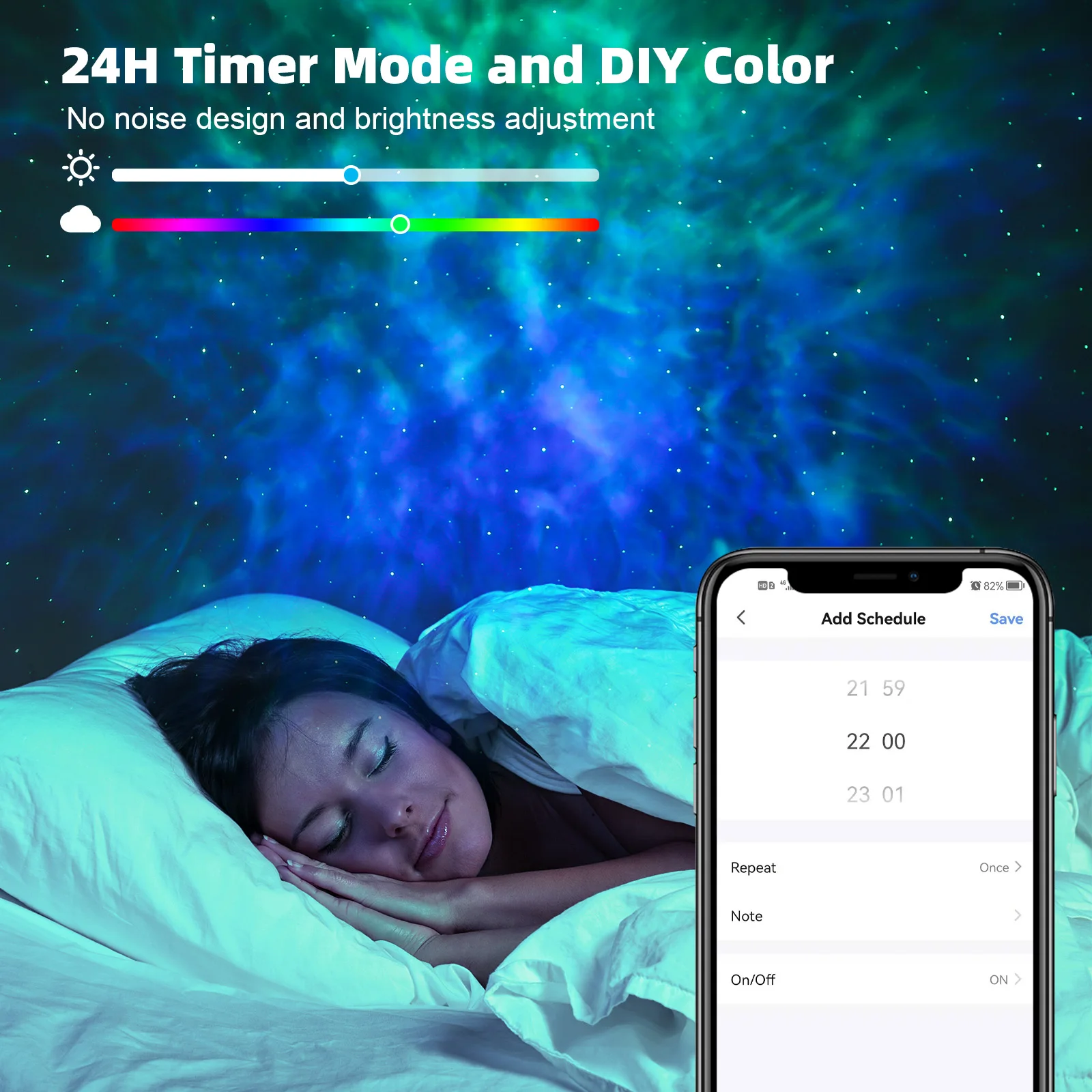 Tuya Smart Star Projector Night Light Working with Smart App Alexa Google Home