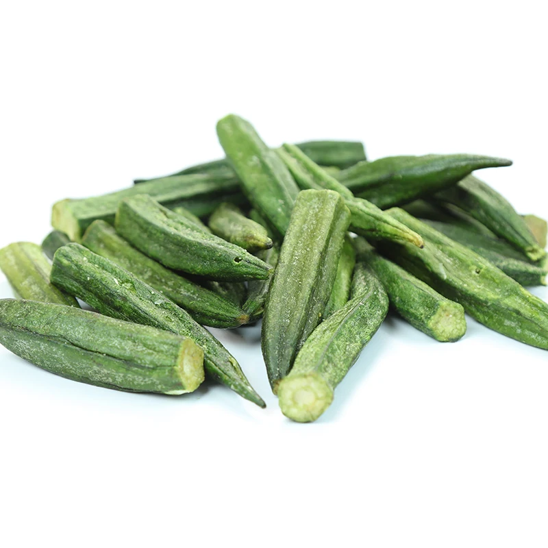 Оптовая продажа сушеных овощей OEM, чипсы okra VF, сушеные овощи okra
