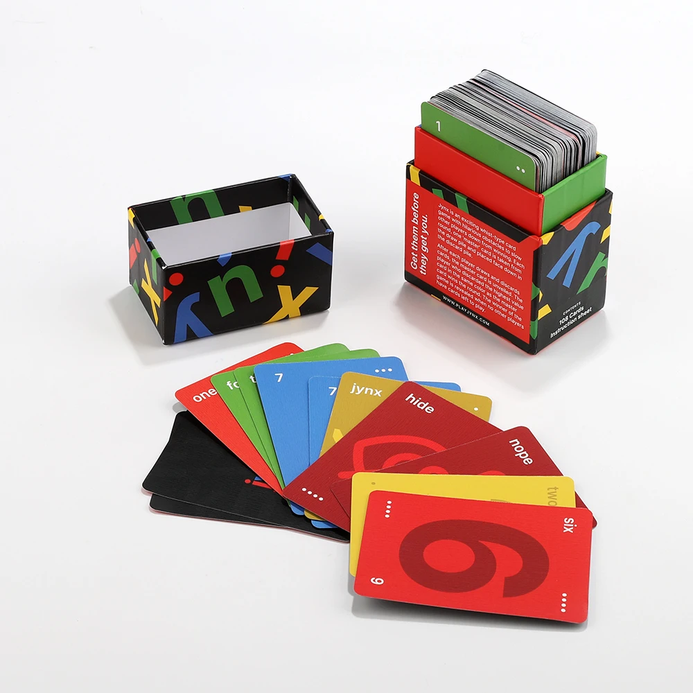 Custom printing paper poker playing trading card games