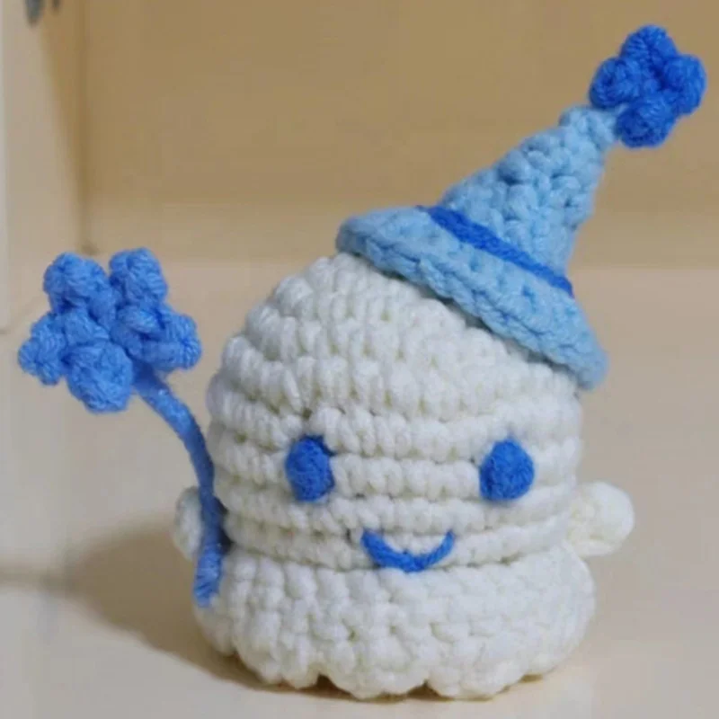Wholesale Crochet Cotton Halloween Cute Ghost Amigurumi Keychain For Happy Halloween Ghosts Doll