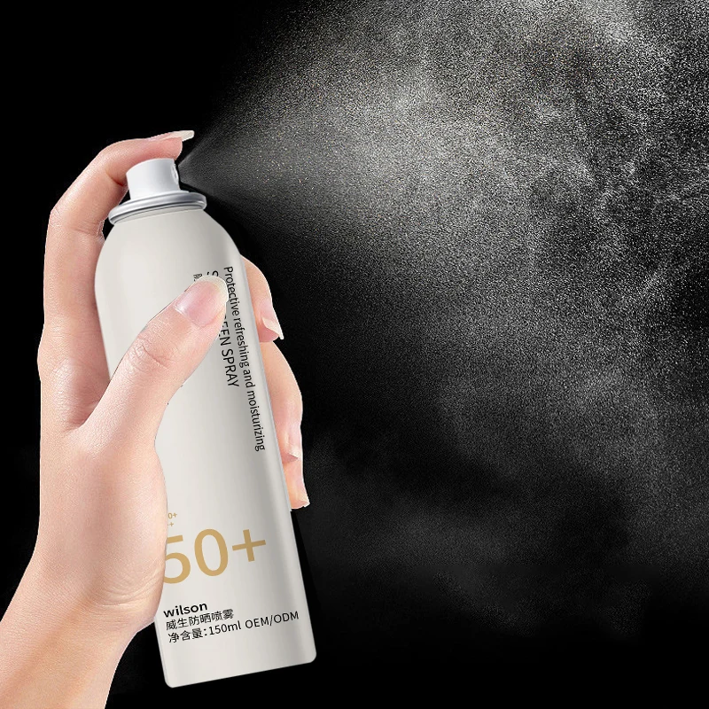custom sunscreen Factory Lightweight Formula Water Resistant Broad SPF50 sunscreen tanning Spray