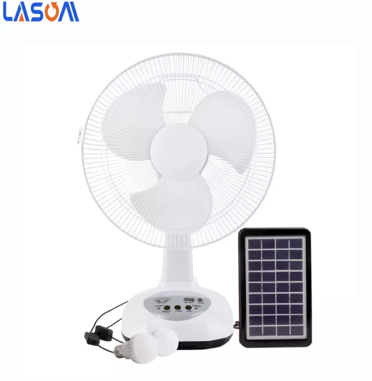 16 inch portable fan rechargeable with three wind Powered Outdoor 12 Inch 16 Inch Glade Ceiling Fan Solar Fan Outdoor Portable