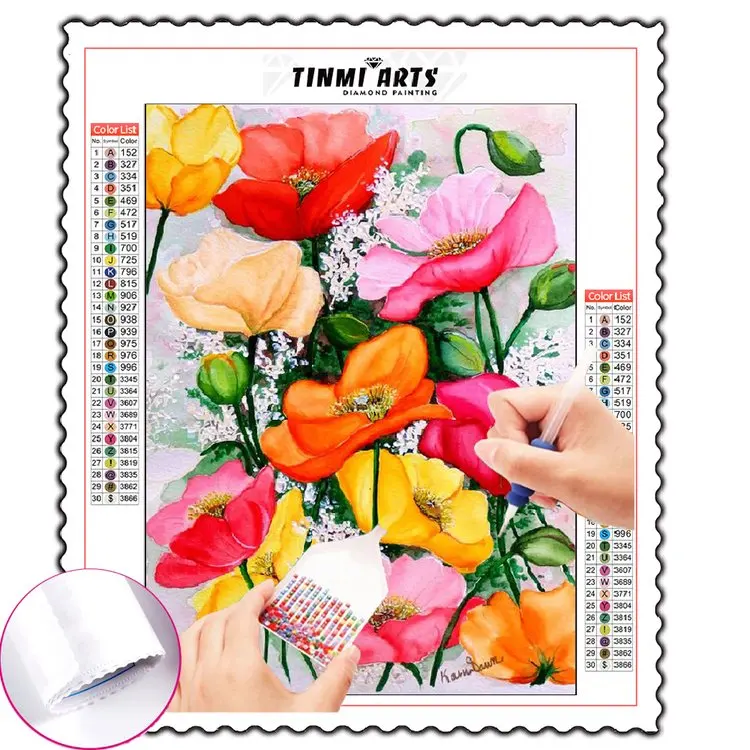 5D Diamond Painting Cross Stitch Flower Full Round Crystal Sunflower Embroidery Mosaic Needlework Craft Home Decor