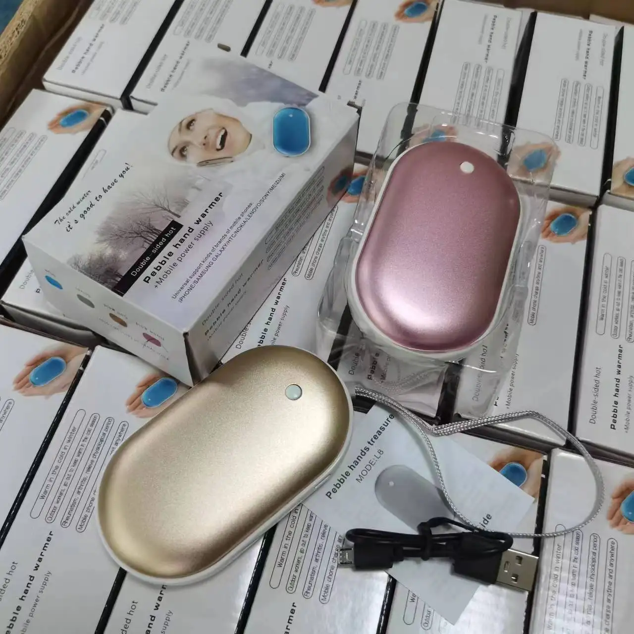 Заводская оптовая продажа высокое качество 2400 мАч нагреватель USB перезаряжаемый ручной обогреватель многоразовый электрический грелка для рук с мобильным зарядным