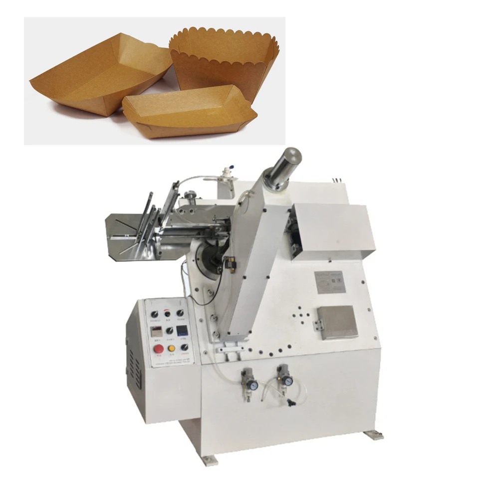 Factory Price Complete Equipment Paper Plate Making Machine Fully Automatic Small Bakery Paper Cake Tray Box Making Machine