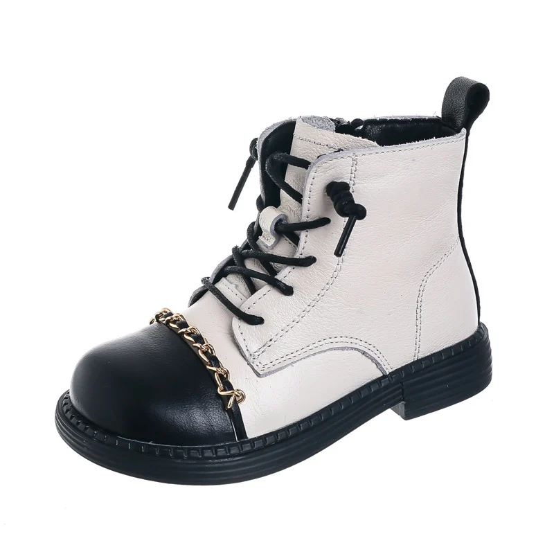 Wholesale Leather Girls Child Shoes Black Bright 2-10 Years Children School Shoes