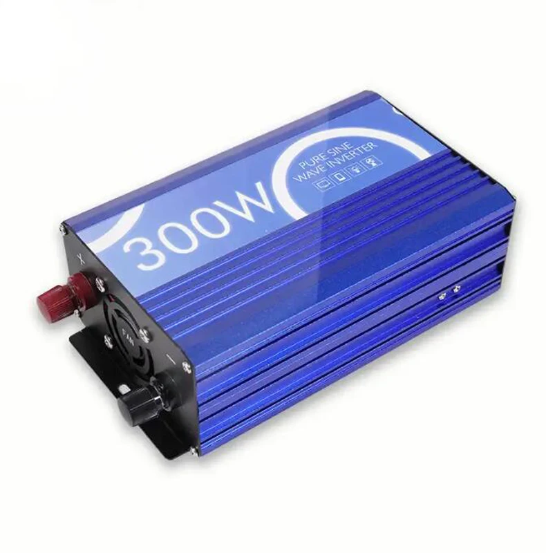 High Quality multi function 12v 24v 48v Dc To Ac 110v 220v 300W Pure Sine Wave Car Home Inverter Solar Power Inverter Generator