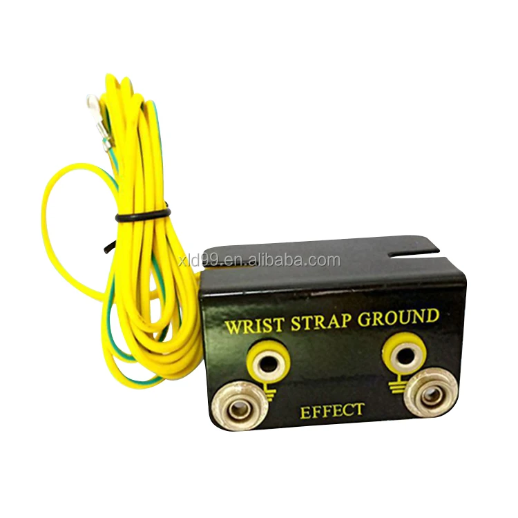 2022 New L type wrist strap bench antistatic box esd earthing plug esd grounding socket