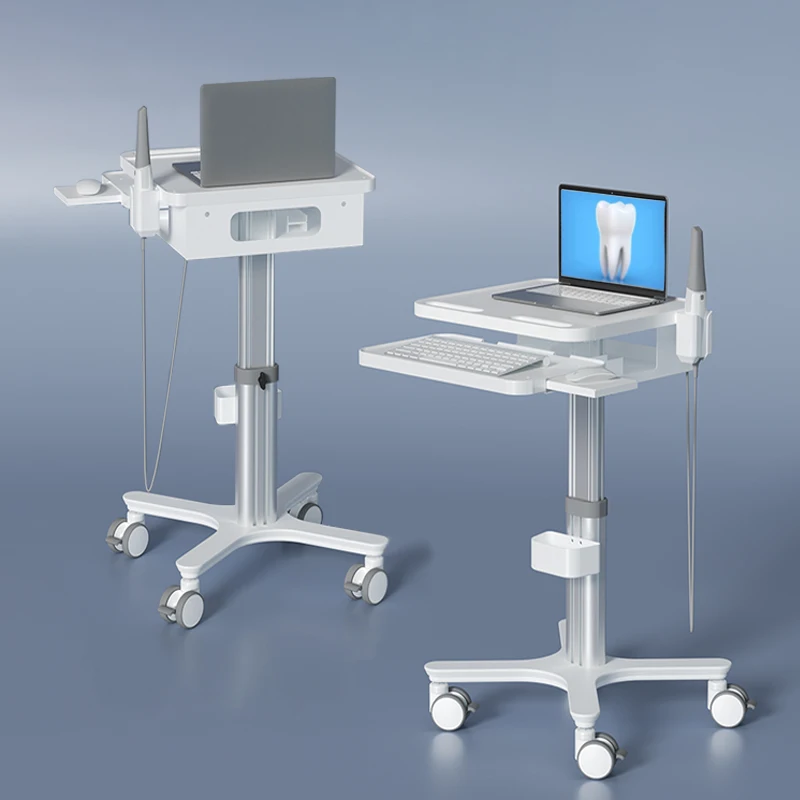 Mobile Hospital Workstation Intra Oral Scanner Cart MTO-3 Large Storage Elevated Platform Oral Scanner For Digital Dentistry