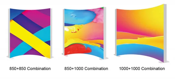 Assembly Tradeshow Exhibition Booth Display Tension Fabric Backdrop SEG Pop Up Led Collapsible Light Box