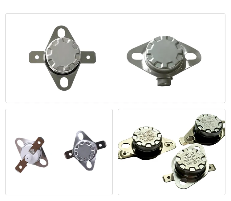 JIHUI KSD302 Limit Switch Temperature Control Thermal Protector  5A 10A 16A 125V 250V  Bimetal Thermostat