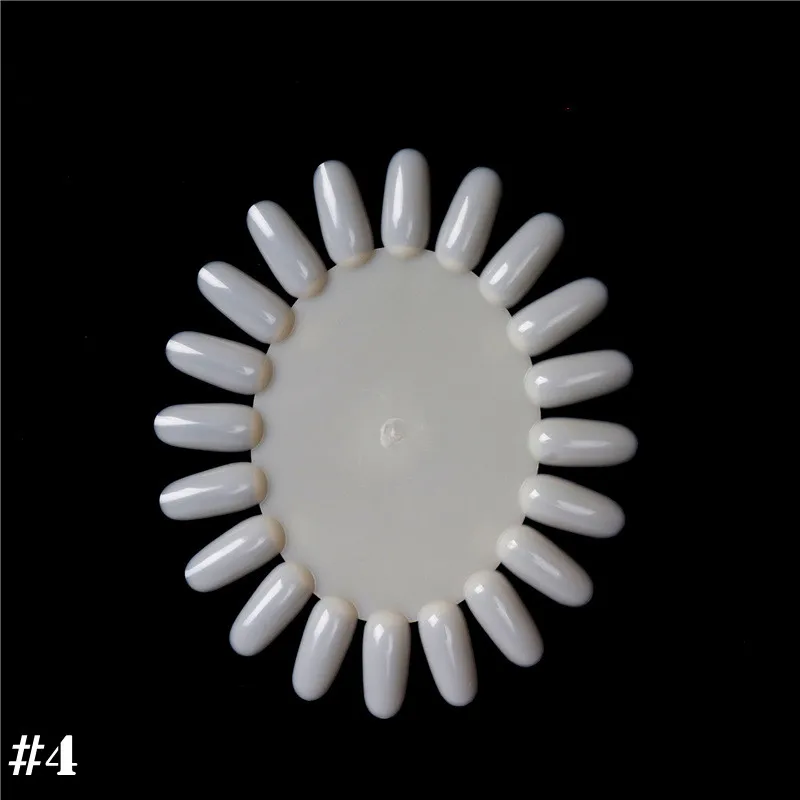 Factory sale different shape plastic nail gel polish color display/nail art color chart