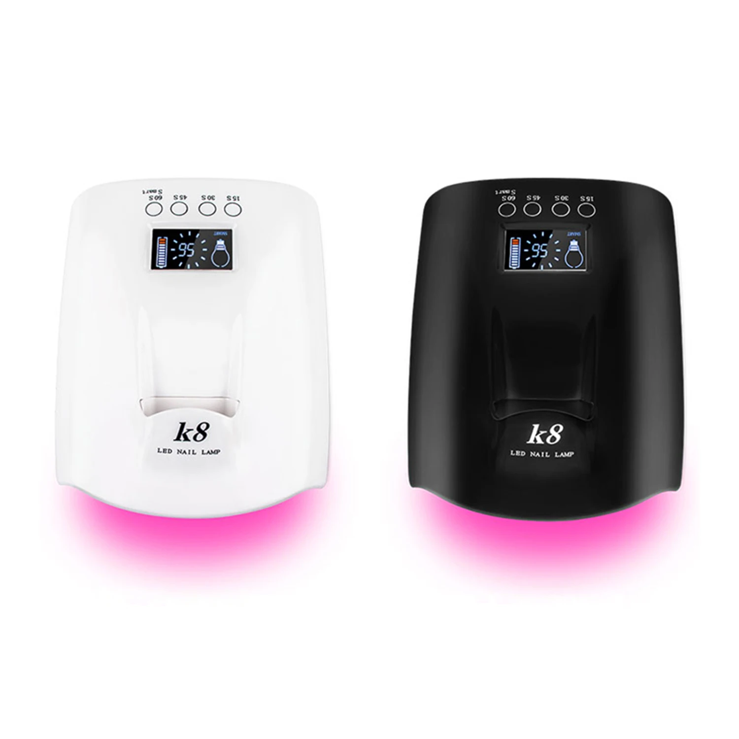 Private Label 60W Fast Curing Nail Gel Cordless Rechargeable Wireless LED UV Nail Lamp For Nail Polish Dryer