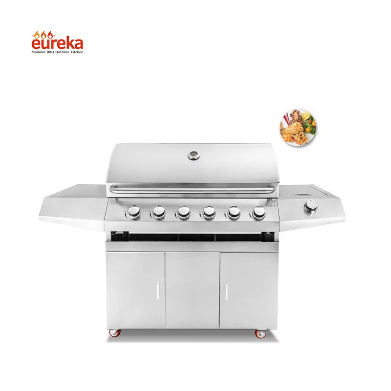6 горелок наружные кухонные машины наружный газовый гриль машина Bbq Island