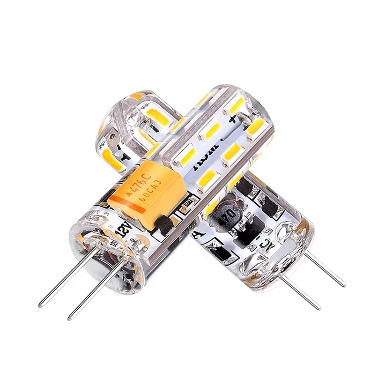 DC 12V G4 светодио дный светильник шарик 1 5 W 3W 4W s силиконовая лампа SMD3014 Точечный люстра ing замена галогенная