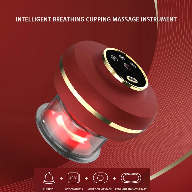 2022 Electric Cupping Therapy Guasha Massage Tool Back Rechargeable Portable Cupping Massager For Relaxation