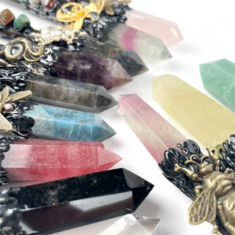 Wholesale  Natural Crystals Healing Stones Crystal magic wand  For gift