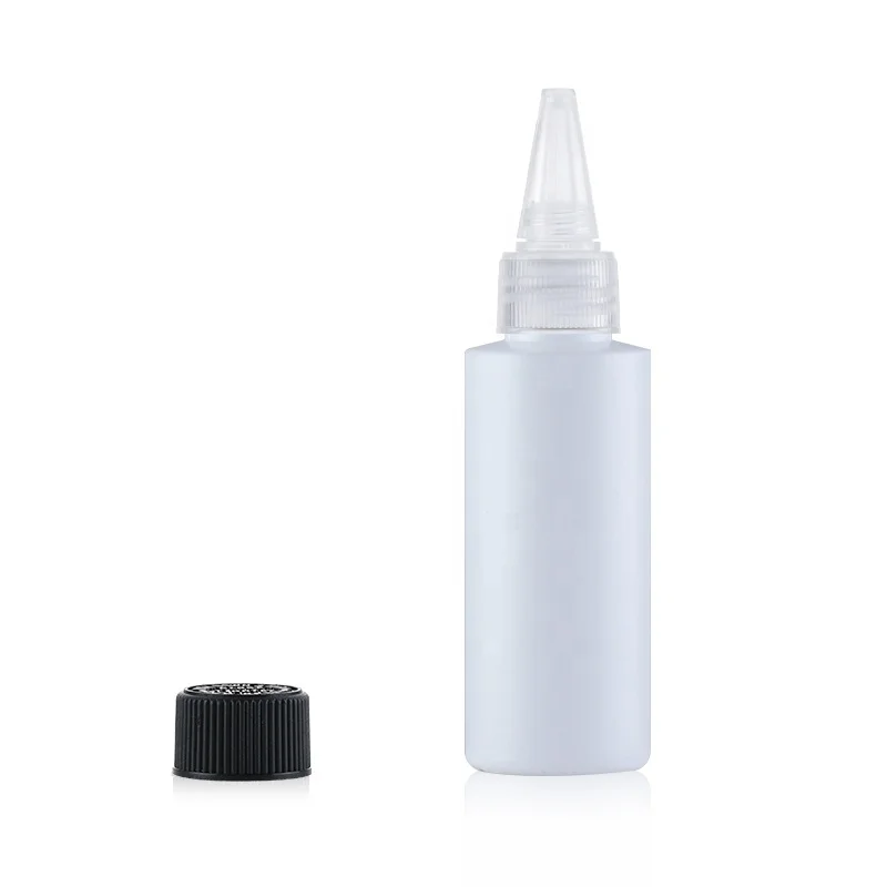 
USA market 60 ml 120 ml 250 ml HDPE squeeze plastic twist cap bottle 