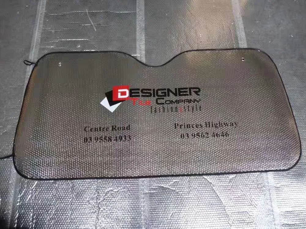 Threewen Universal Windshield Car Sun Shades Foldable Sunshade to keep your vehicle cool 140x70cm Bubbles Windshield Sun Shade