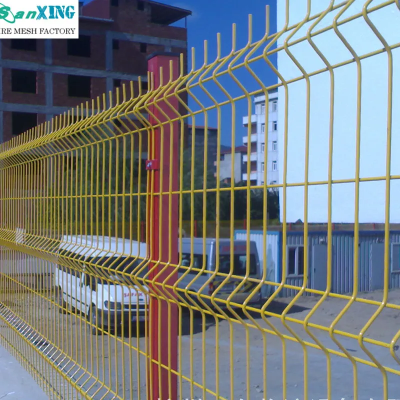 Factory Customize PVC Coating Metal Outdoor/Garden Fence Panel 3D Curved Welded Wire Mesh Fence