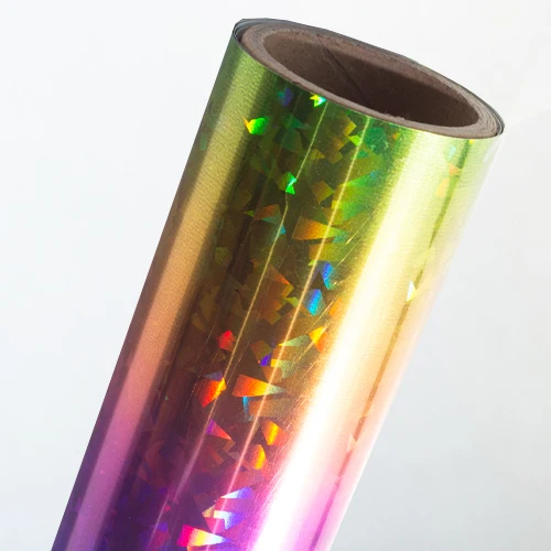 
2019 Hot Sale Color Hologram Iridescent Heat Transfer Film Vinyl 