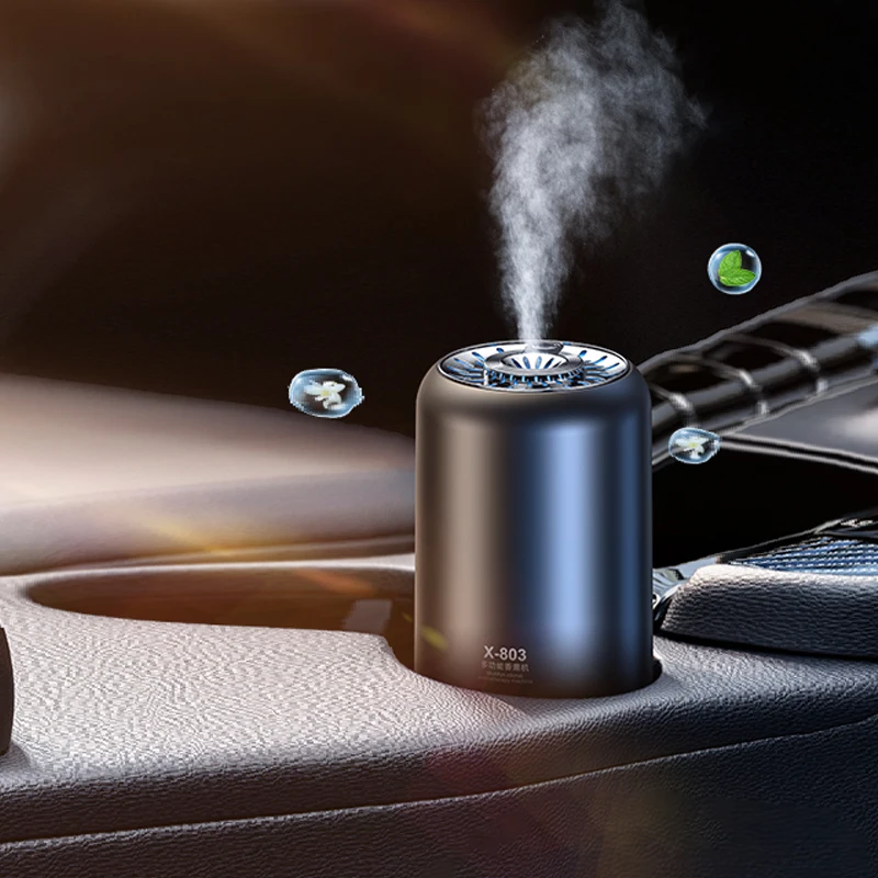 2023 new USB Aroma Oil Diffuser  led light cool mist Air Fresheners AI Breathing Light Car Diffuser Mute gifts for men