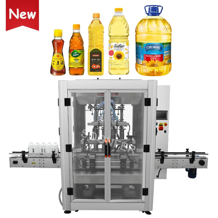 Edible oil filling machinery automatic mustard palm olive oil bottle filling and capping machine