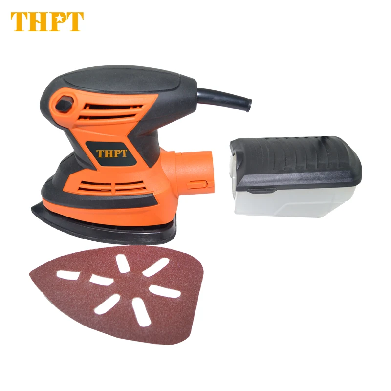 THPT AJ23 200w Drywall Soft DIY Electric Mouse Sander Polishing Power Tools Orbital Sander for Woodworking