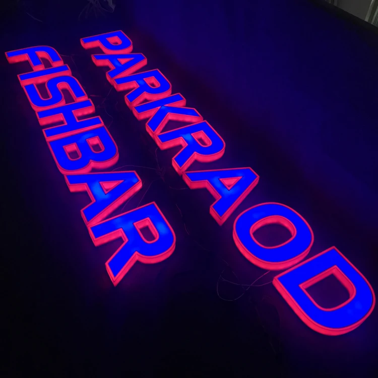 Outdoor Custom LED Lighted Signage Bending Machine Front Side Lit Channel Letter 3d Led Acrylic Letter