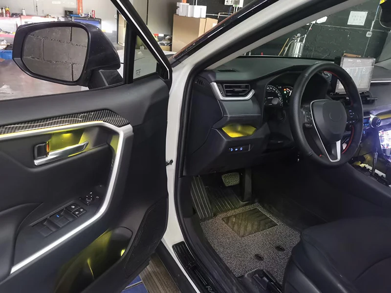 Decorative Replace Led interior ambient Light For Toyota rav4 2020 Atmosphere Lamp Car door Dashboard