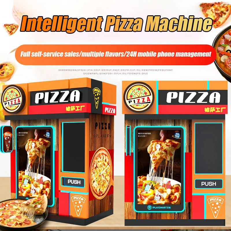 commercial Indoor hot food frozen pizza vending machine 24 hour automatic smart self service touch screen pizza vending machine