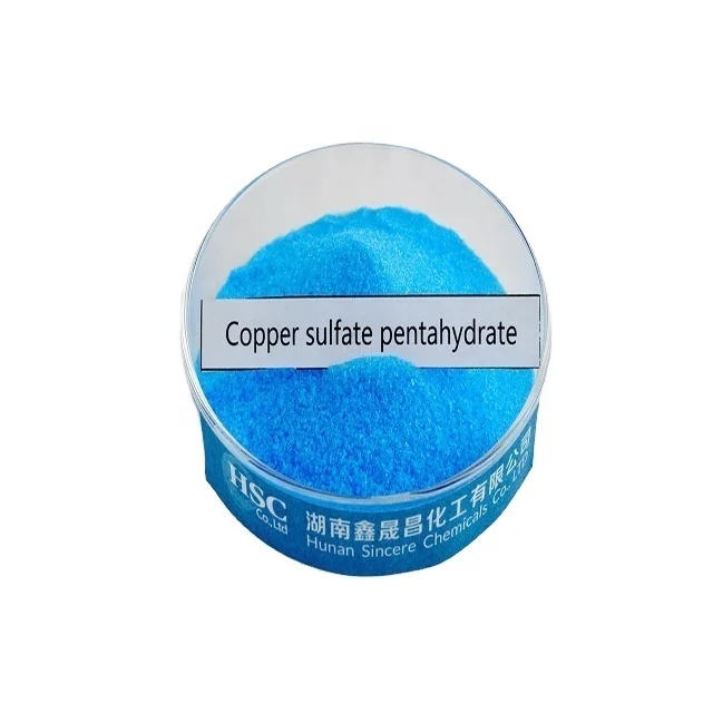 Chemicals surpply purity 98.5 min% product copper sulphate pentahydrate feed additives granular