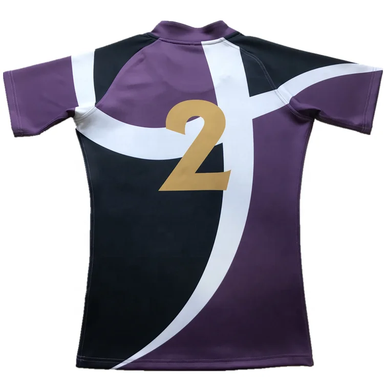 Wholesale short Sleeves Rugby Football Wear Football Wear Uniforms Printing Sublimation Rugby Jersey