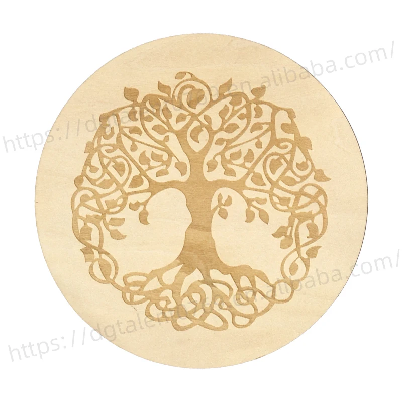 Tailai 8 inch Life of Tree Pendulum Board Wooden Dowsing Divination Metaphysical Message Boards for Beginner