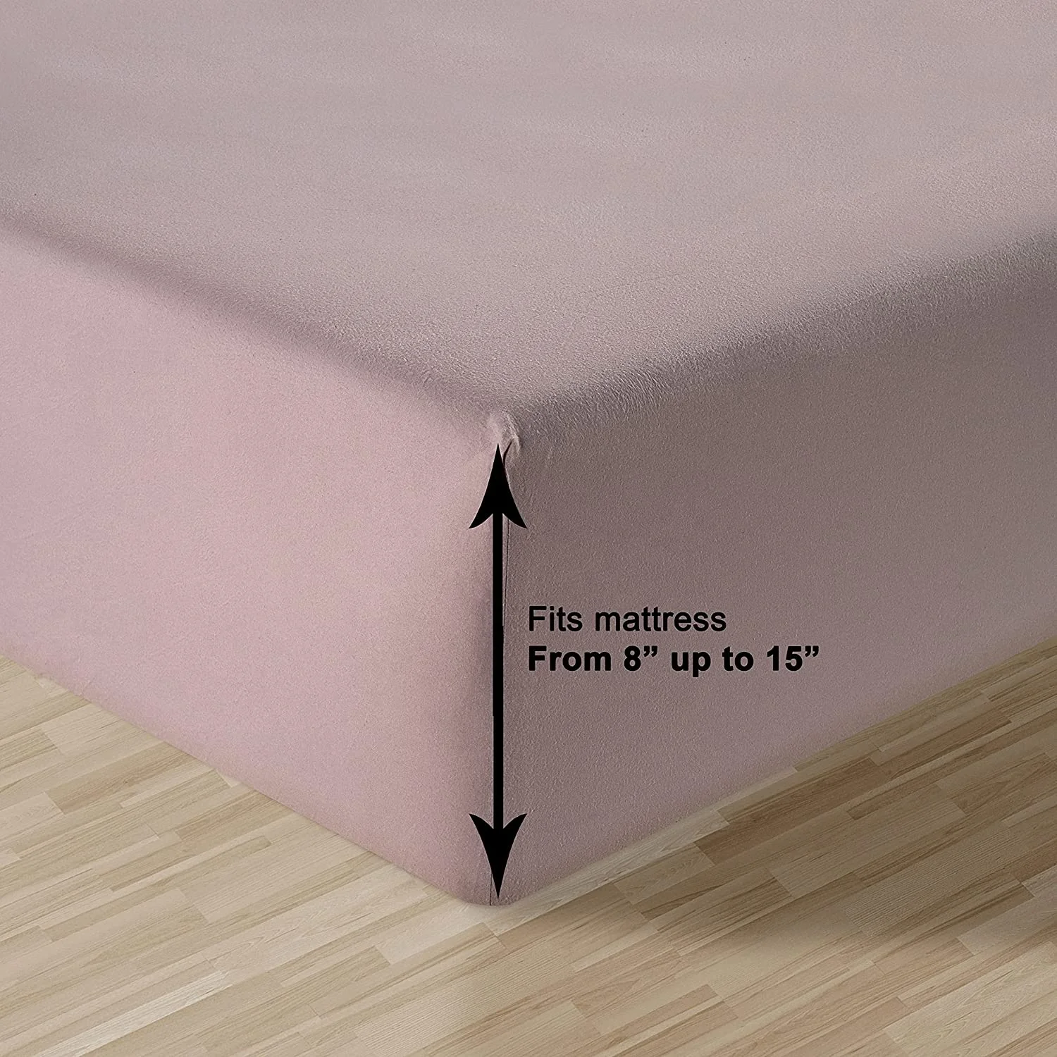 100% Organic Cotton Fitted Sheet Queen Size Only 3-Piece Set 1 Fitted Sheet and 2 Pillowcases From Nan Tong