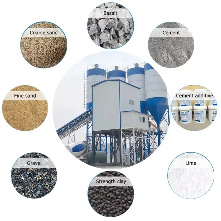 Factory good quality 60-90 m3/h capacity concrete batching plant price mini concrete batching plant for sale