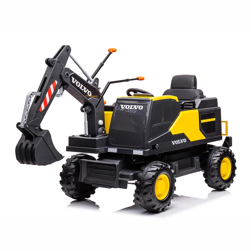 Licensed Volvo Excavator Rechargeable Children Battery Car KDVE888M