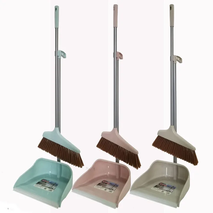Long Handled Dustpan with Brush Set