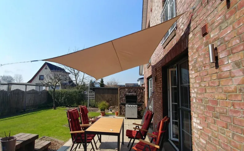 Wholesale 3*3M Square Shade Sail Garden Outdoor Canopy Waterproof  Sun Shade Net UV-proof Awnings Shade Sails