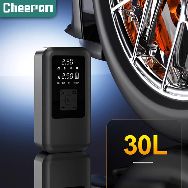 CHEEPAN 120 PSI Air compressor battery Portable Electric Car Tire Inflator Mini Digital Electric Air Pump