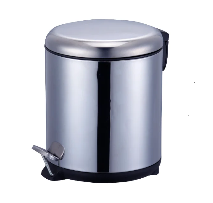 
Waste bin, indoor foot pedal waste bin garbage bin, metal trash can 