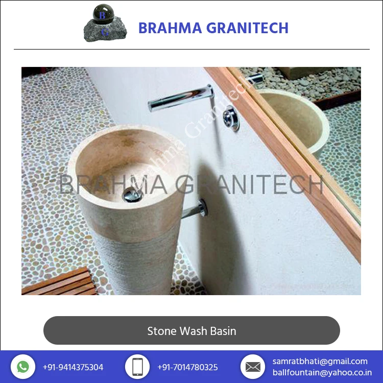 Highly Recommended Tough Stone Made Bathroom Wash Basin Bowl