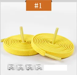 Elastic No Tie Shoelaces Shoe Laces For Kids and Adult Sneakers Shoelace Quick Lazy Metal Lock Strings
