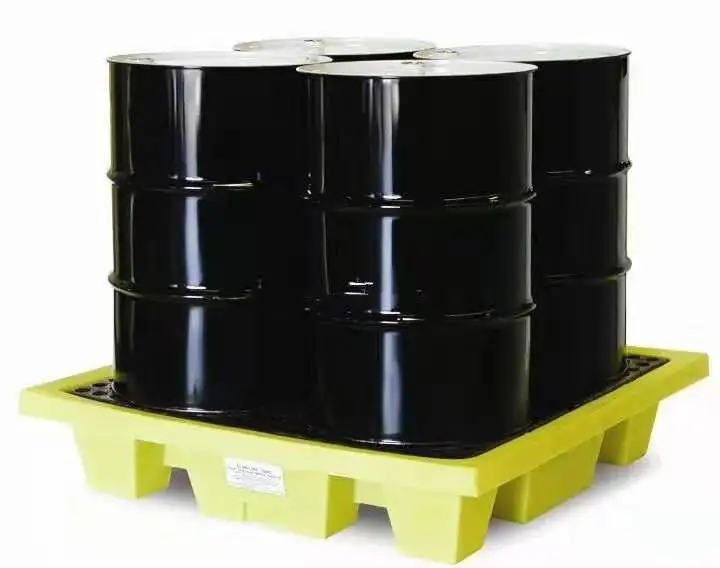 Пластиковый поддон большого размера с 4 барабанами ibc